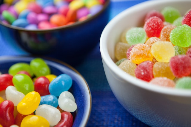 colourful jelly sweets